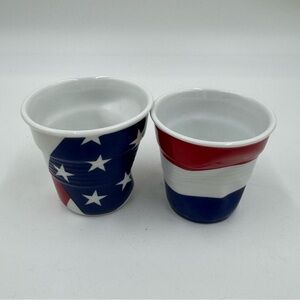 Revol France Vibrant Red and Deep Blue Ceramic Set